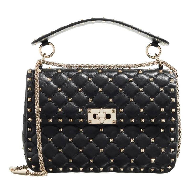 Valentino Garavani Schultertasche - Rockstud Spike Medium Shoulder Bag - Gr. unisize - in Schwarz - für Damen von Valentino Garavani