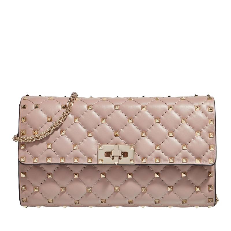 Valentino Garavani Schultertasche - Rockstud Spike Shoulder Bag - Gr. unisize - in Rosa - für Damen von Valentino Garavani