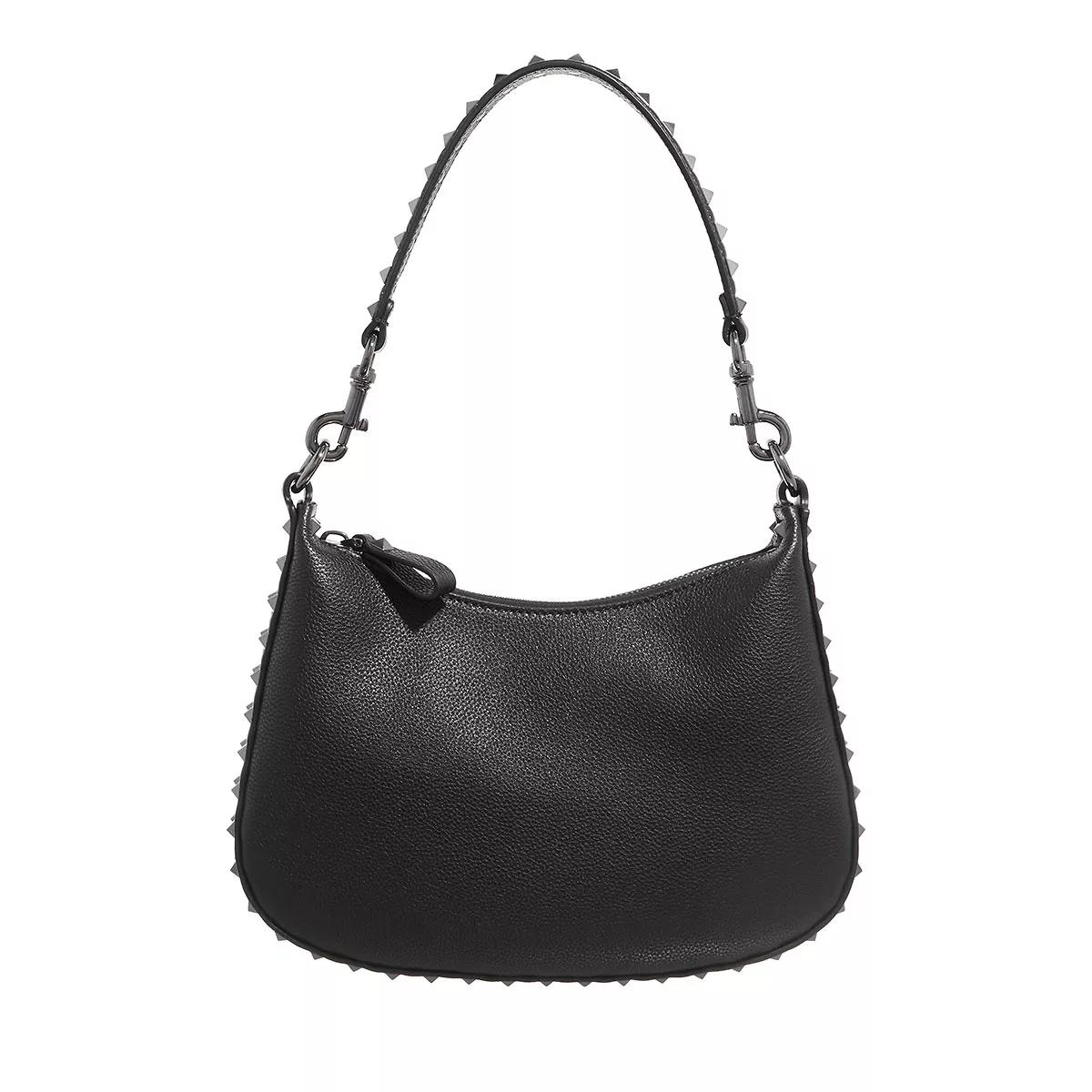 Valentino Garavani Schultertasche - Small Hobo Zip Top - Gr. unisize - in Schwarz - für Damen von Valentino Garavani