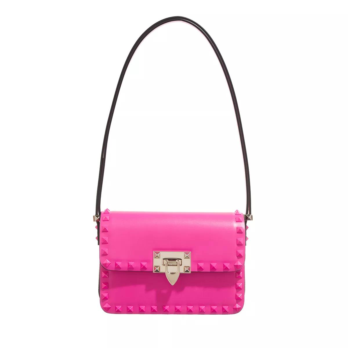 Valentino Garavani Schultertasche - Small Rockstud23 Shoulder Bag - Gr. unisize - in Rosa - für Damen von Valentino Garavani