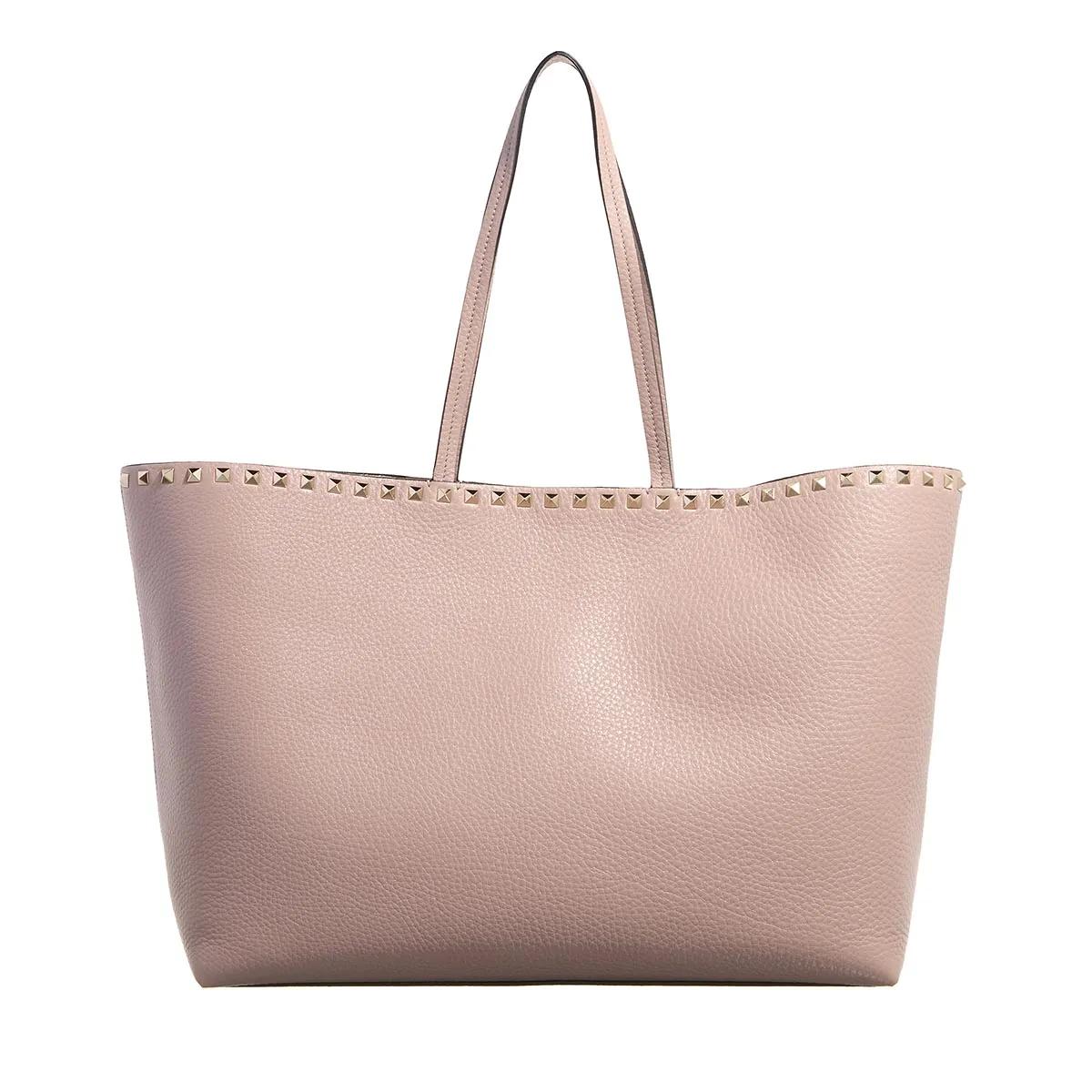 Valentino Garavani Umhängetasche - Tote Rockstud - Gr. unisize - in Taupe - für Damen von Valentino Garavani