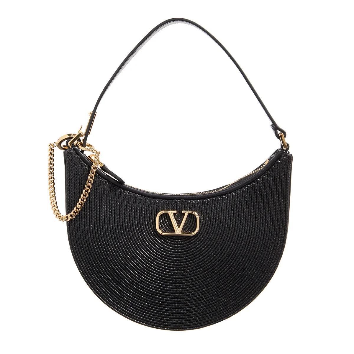 Valentino Garavani Schultertasche - V Logo Signature Mini Bag - Gr. unisize - in Schwarz - für Damen von Valentino Garavani