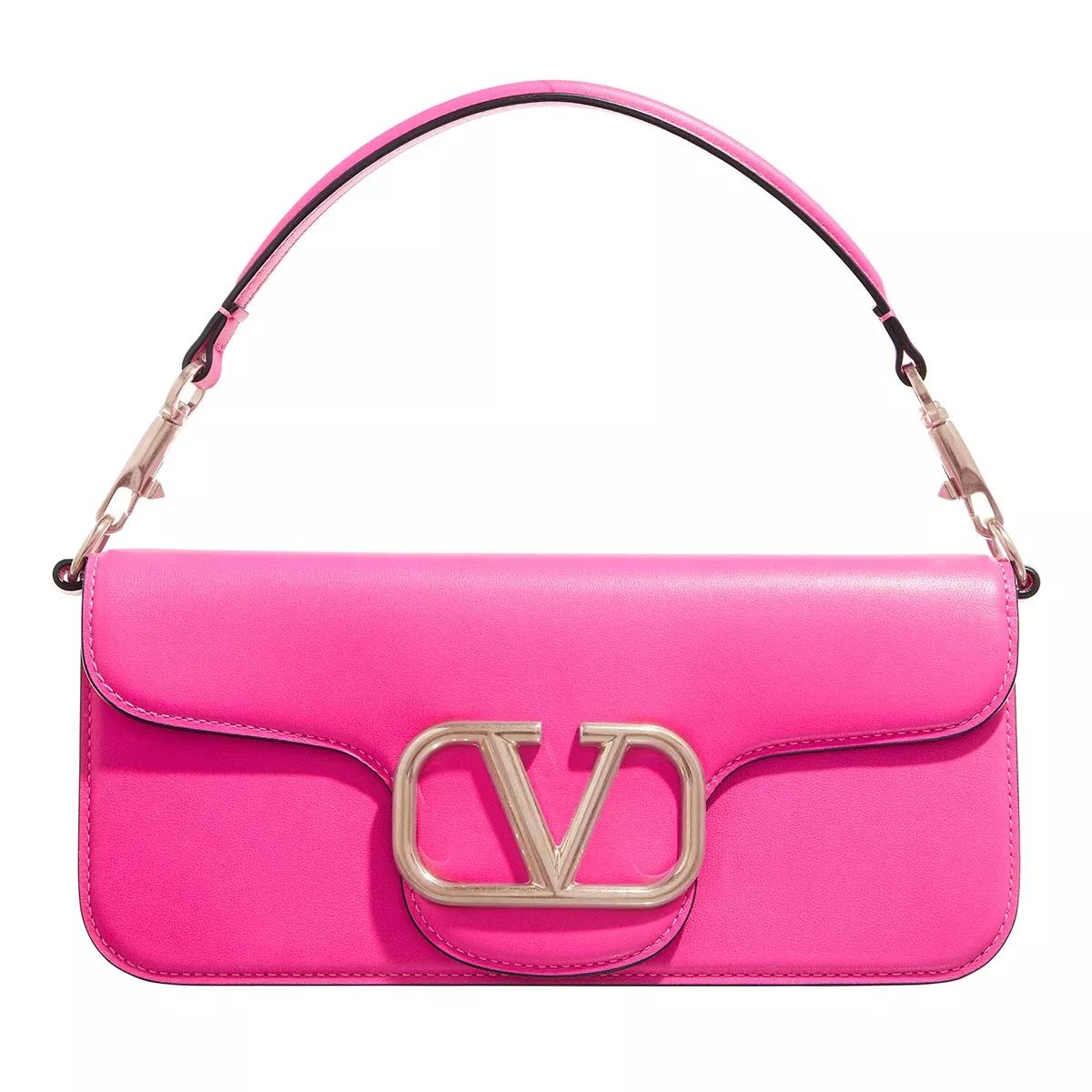 Valentino Garavani Umhängetasche - Valentino Garavani Locò Shoulder Bag - Gr. unisize - in Rosa - für Damen von Valentino Garavani