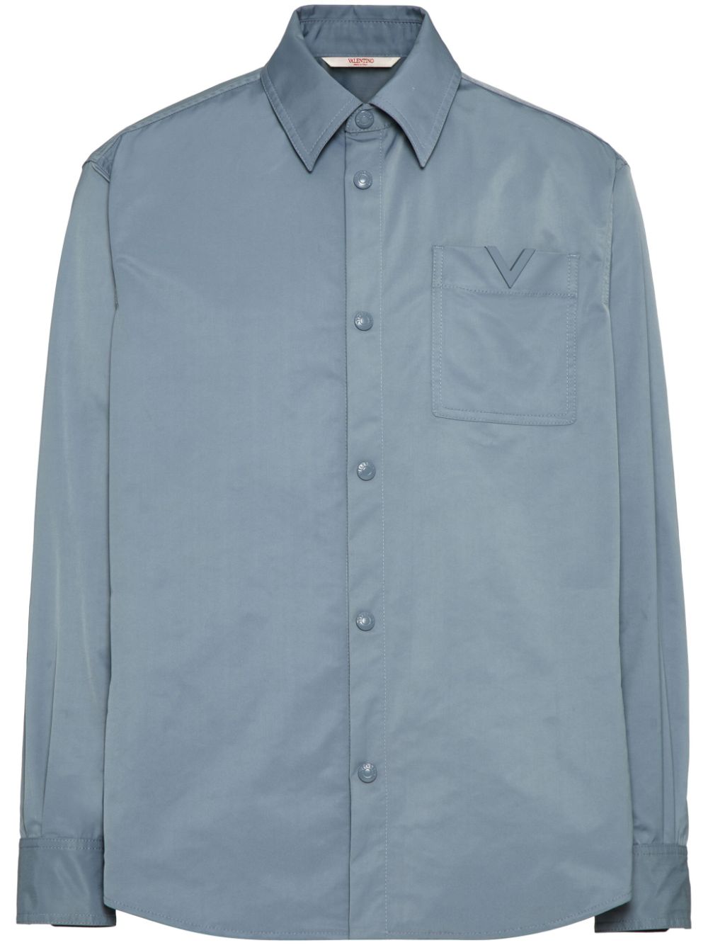 Valentino Garavani V Detail shirt jacket - Blue von Valentino Garavani