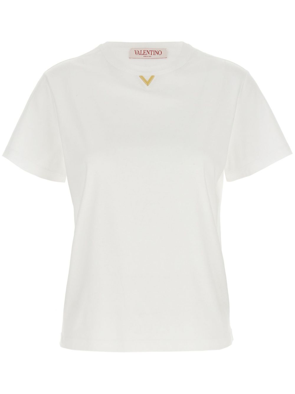 Valentino Garavani V Gold T-shirt - White von Valentino Garavani