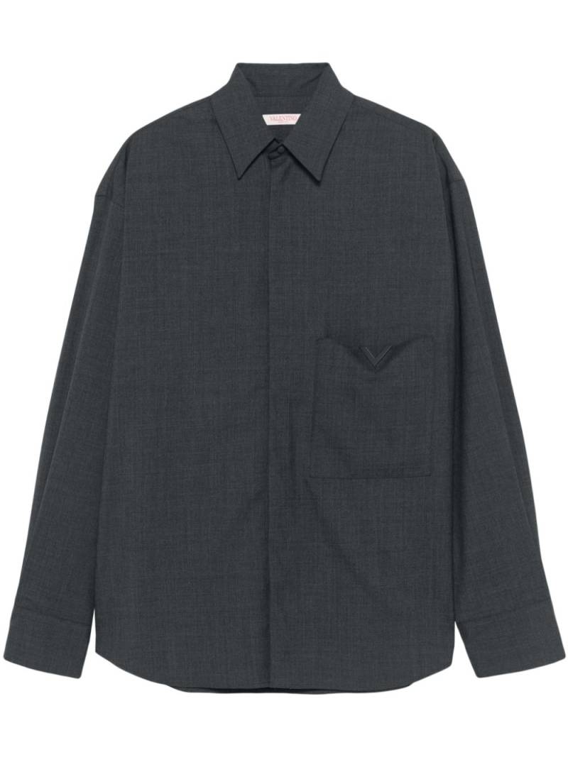 Valentino Garavani V-logo shirt - Grey von Valentino Garavani