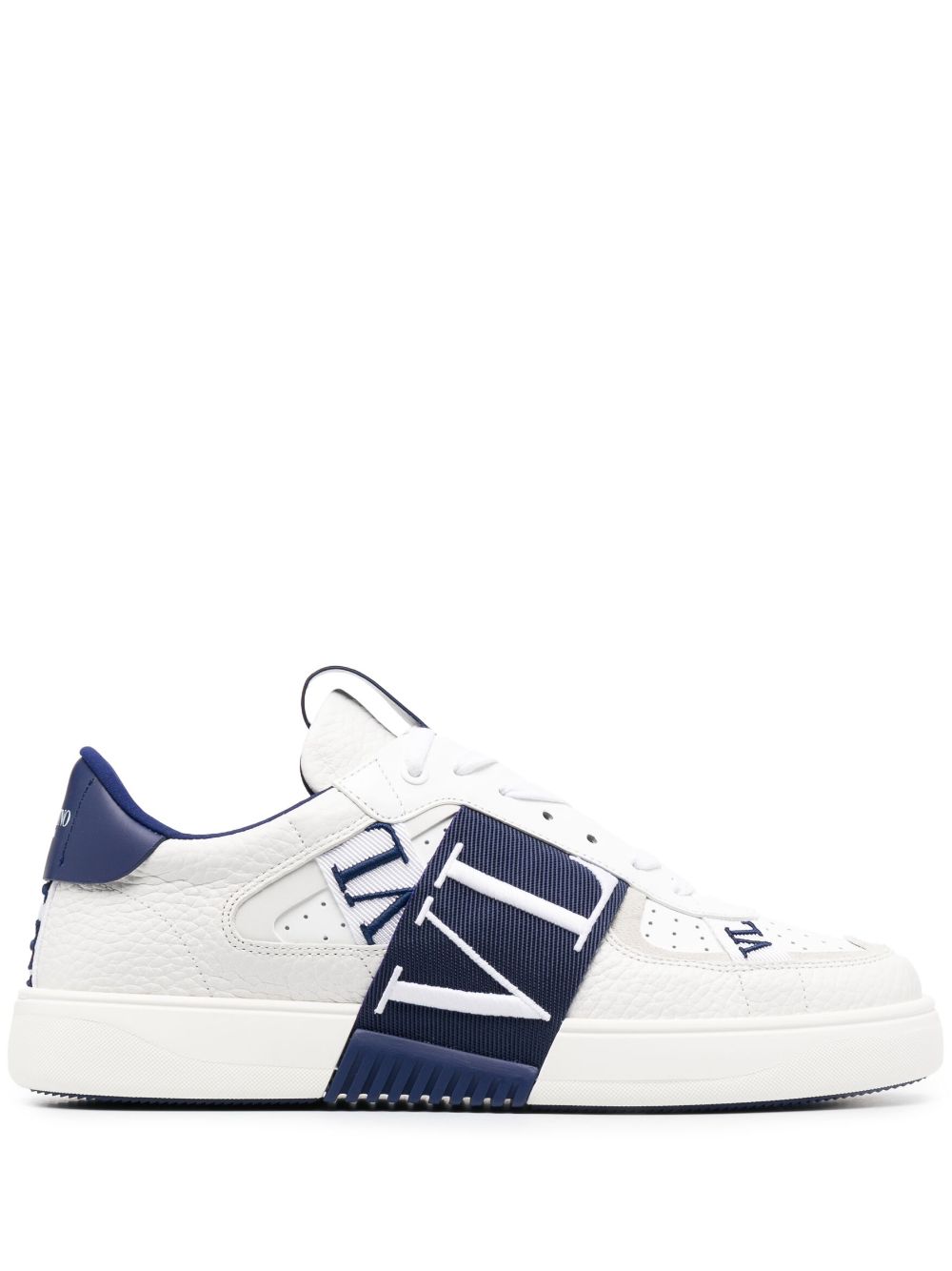 Valentino Garavani VL7N logo-strap leather sneakers - White von Valentino Garavani