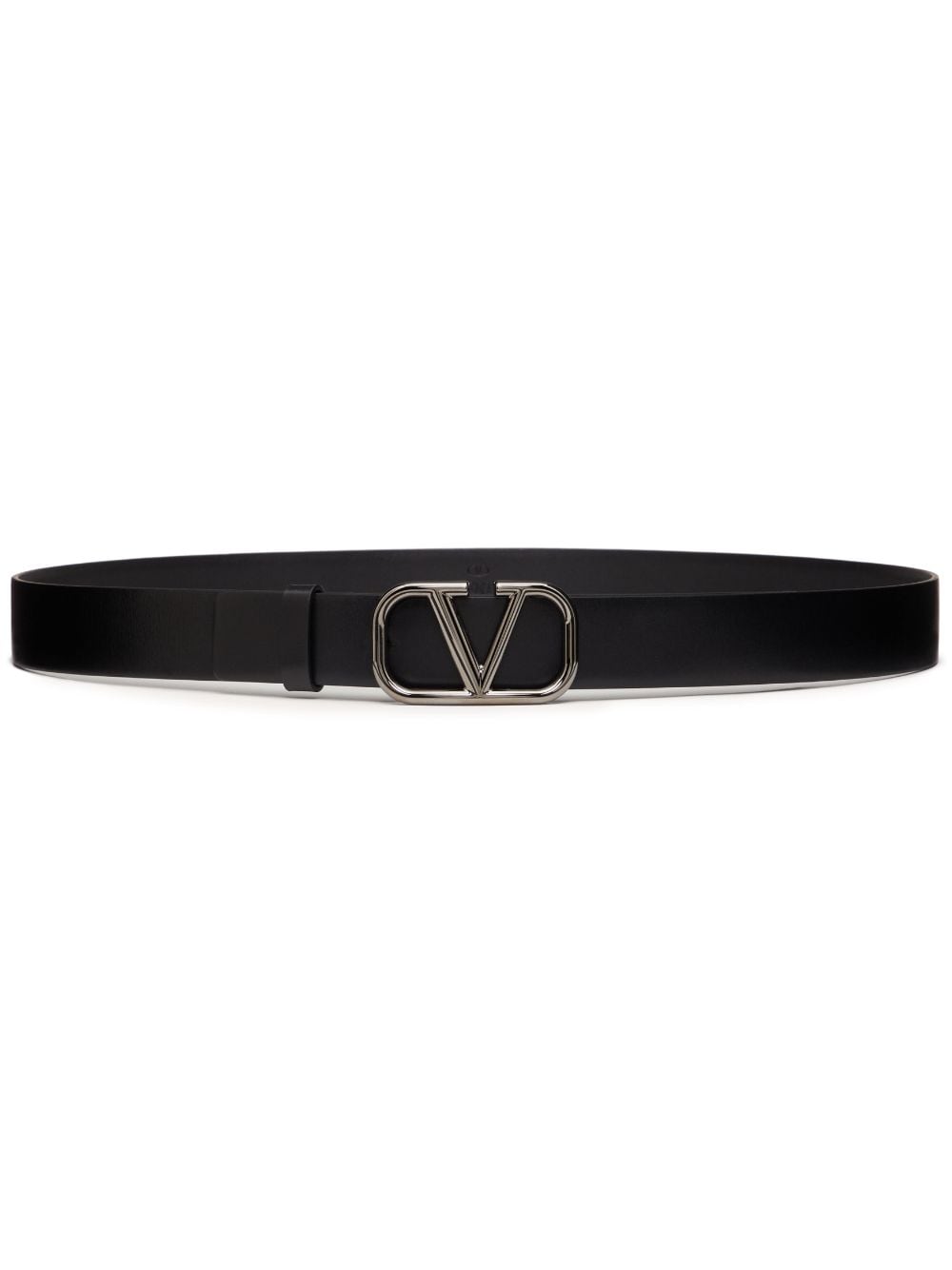Valentino Garavani VLogo Signature 30mm leather belt - Black von Valentino Garavani