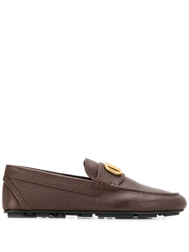 Valentino Garavani VLOGO driving shoes - Brown von Valentino Garavani