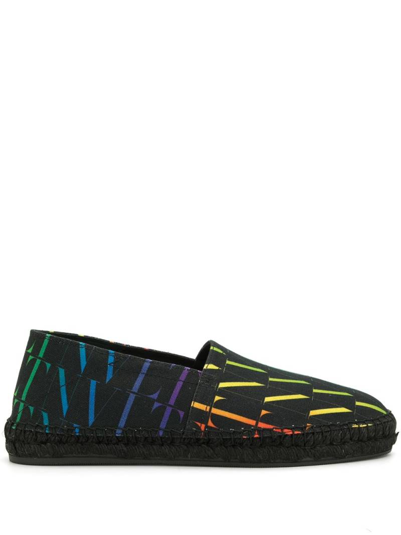 Valentino Garavani VLTN logo-print espadrilles - Black von Valentino Garavani