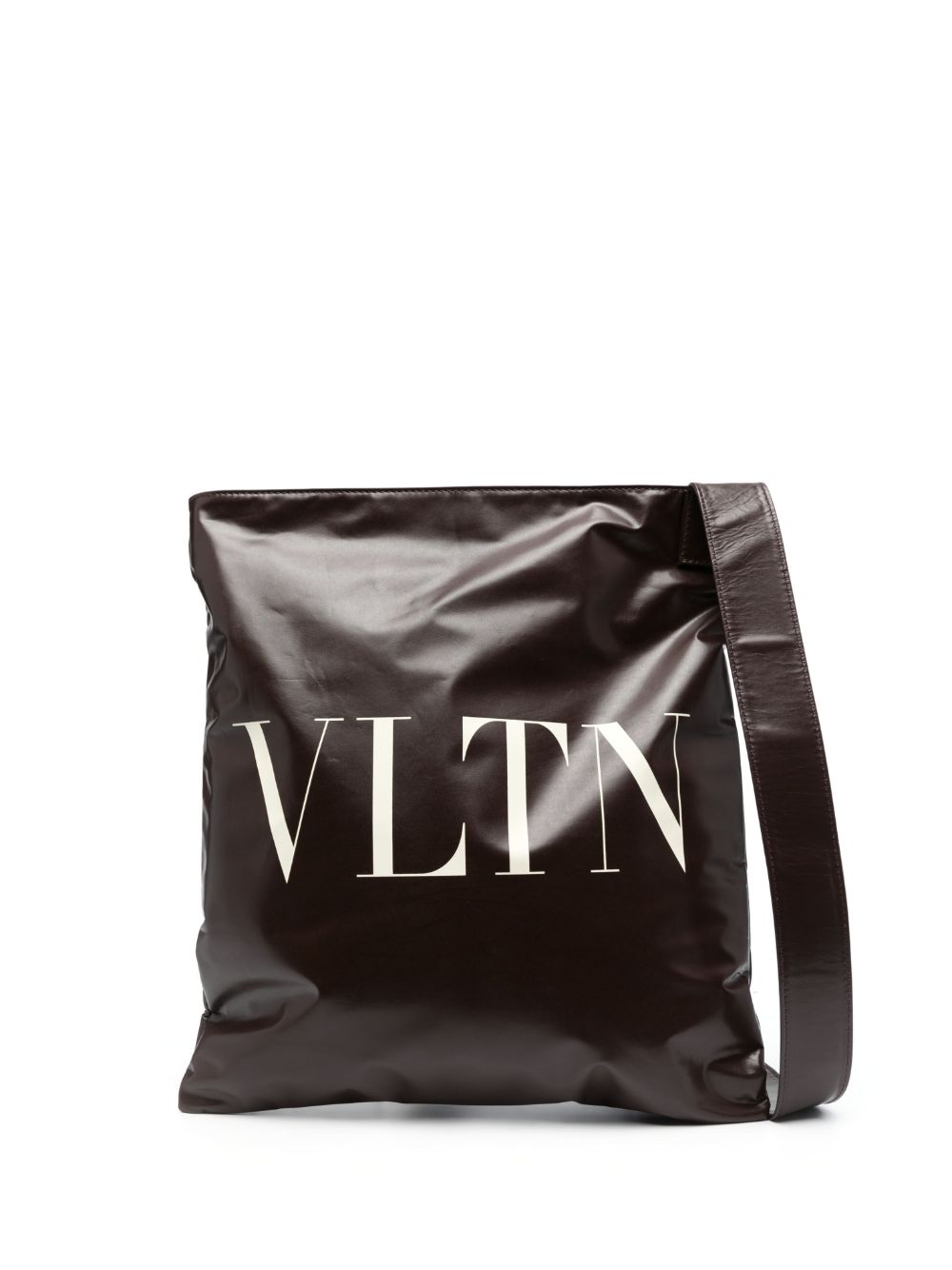 Valentino Garavani VLTN logo-print shoulder bag - Brown von Valentino Garavani