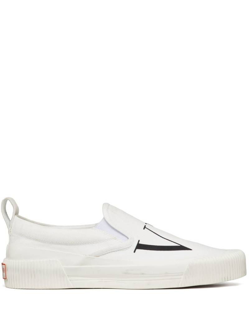 Valentino Garavani VLTN slip-on sneakers - White von Valentino Garavani