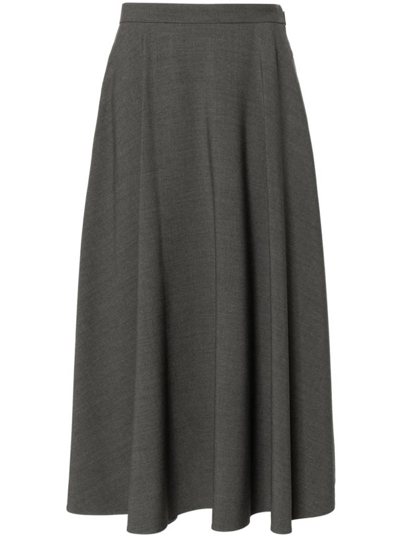 Valentino Garavani VLogo A-line midi skirt - Grey von Valentino Garavani