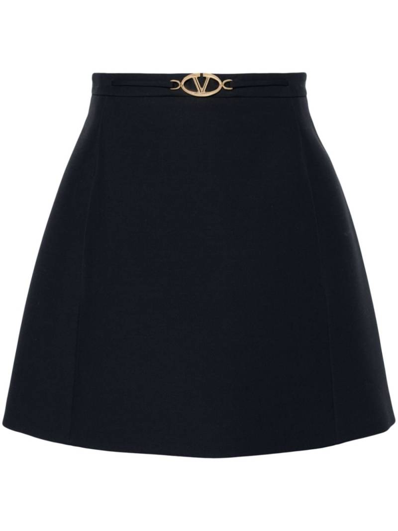 Valentino Garavani VLogo A-line miniskirt - Blue von Valentino Garavani