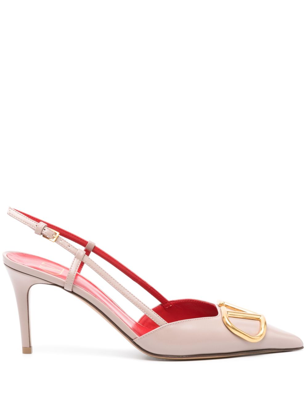 Valentino Garavani VLogo Signature 80mm slingback pumps - Neutrals von Valentino Garavani