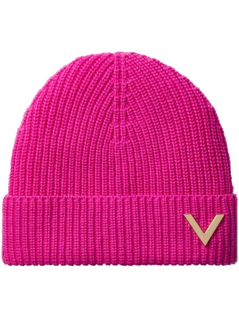 Valentino Garavani VLogo Signature beanie - Pink von Valentino Garavani