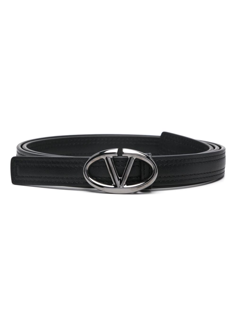 Valentino Garavani VLogo Signature belt - Black von Valentino Garavani