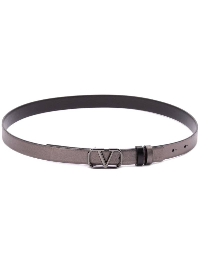 Valentino Garavani VLogo Signature belt - Grey von Valentino Garavani