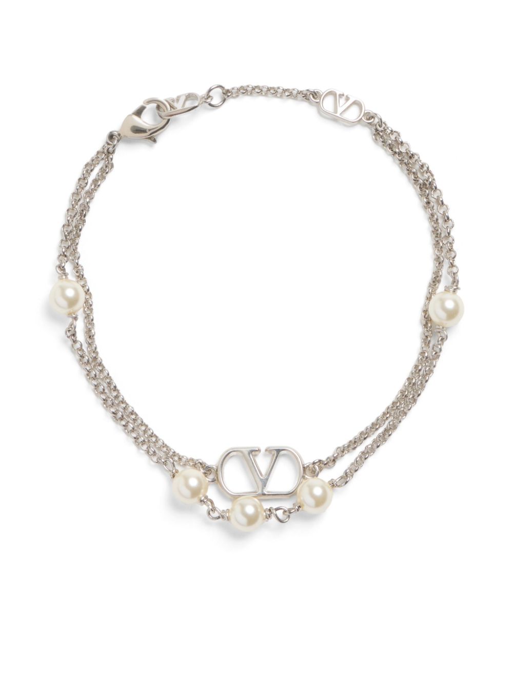 Valentino Garavani VLogo Signature bracelet - Silver von Valentino Garavani