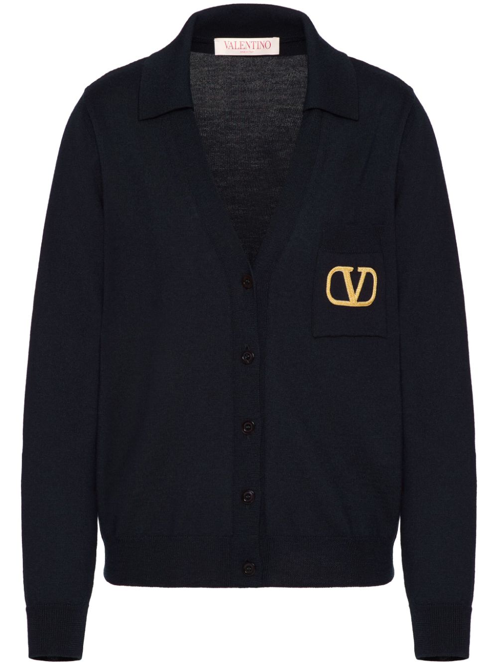 Valentino Garavani VLogo Signature buttoned cardigan - Blue von Valentino Garavani