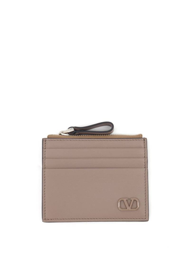 Valentino Garavani VLogo Signature card holder - Grey von Valentino Garavani