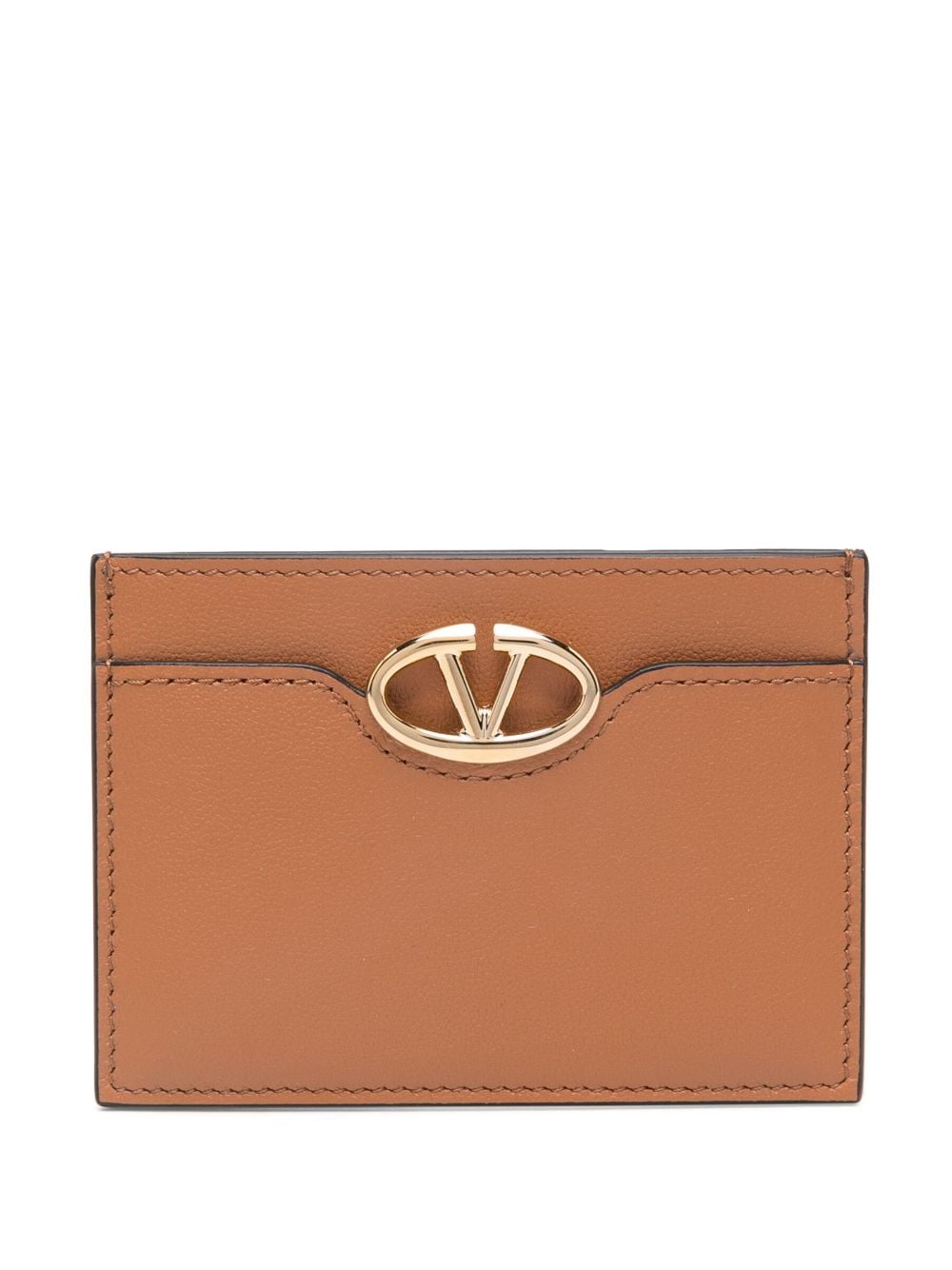 Valentino Garavani VLogo Signature cardholder - Brown von Valentino Garavani