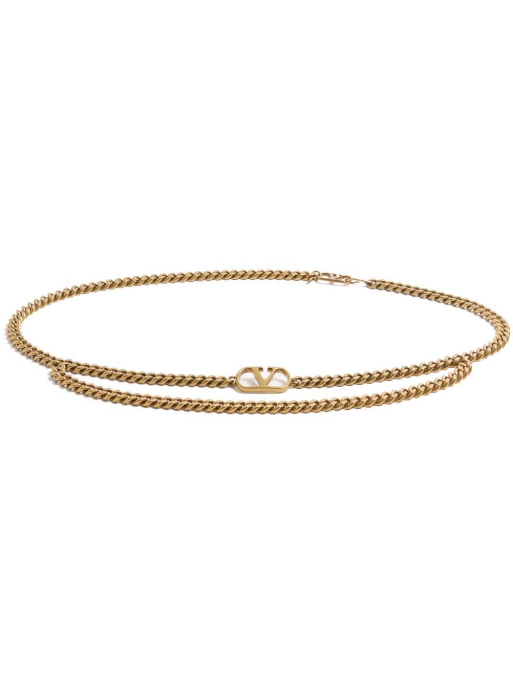 Valentino Garavani VLogo Signature chain-link belt - Gold von Valentino Garavani