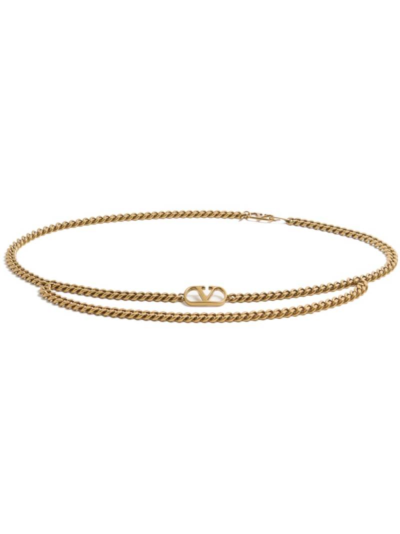 Valentino Garavani VLogo Signature chain-link belt - Gold von Valentino Garavani