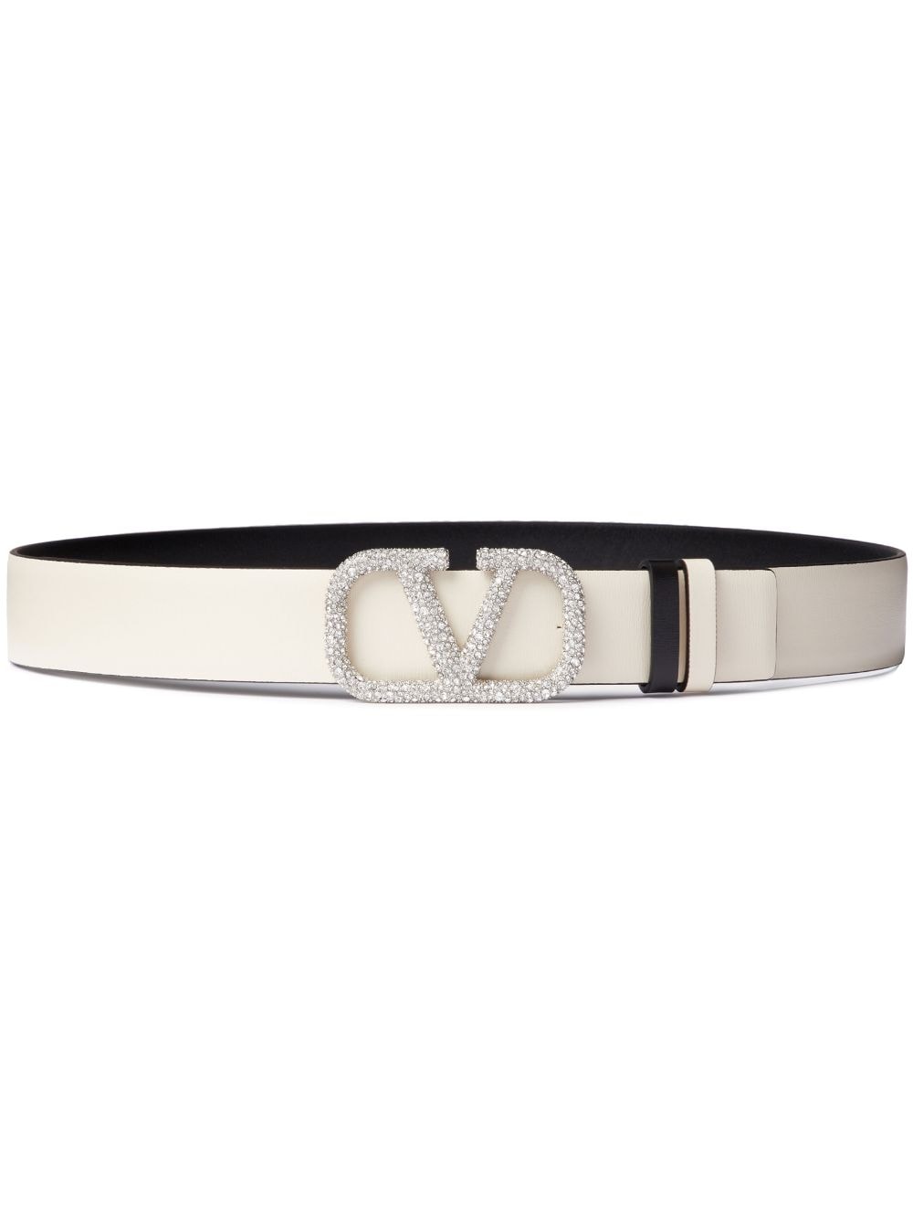 Valentino Garavani VLogo Signature 30mm reversible belt - White von Valentino Garavani