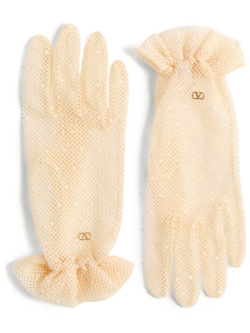 Valentino Garavani VLogo Signature gloves - Neutrals von Valentino Garavani