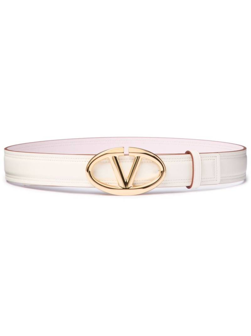 Valentino Garavani The Bold Edition VLogo belt - White von Valentino Garavani