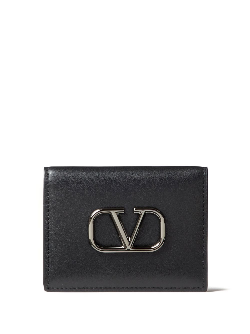 Valentino Garavani VLogo Signature leather wallet - Black von Valentino Garavani