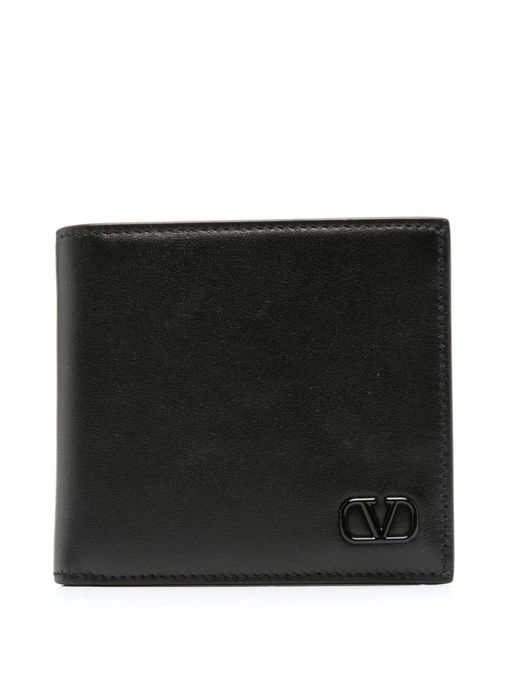 Valentino Garavani VLogo Signature leather wallet - Black von Valentino Garavani