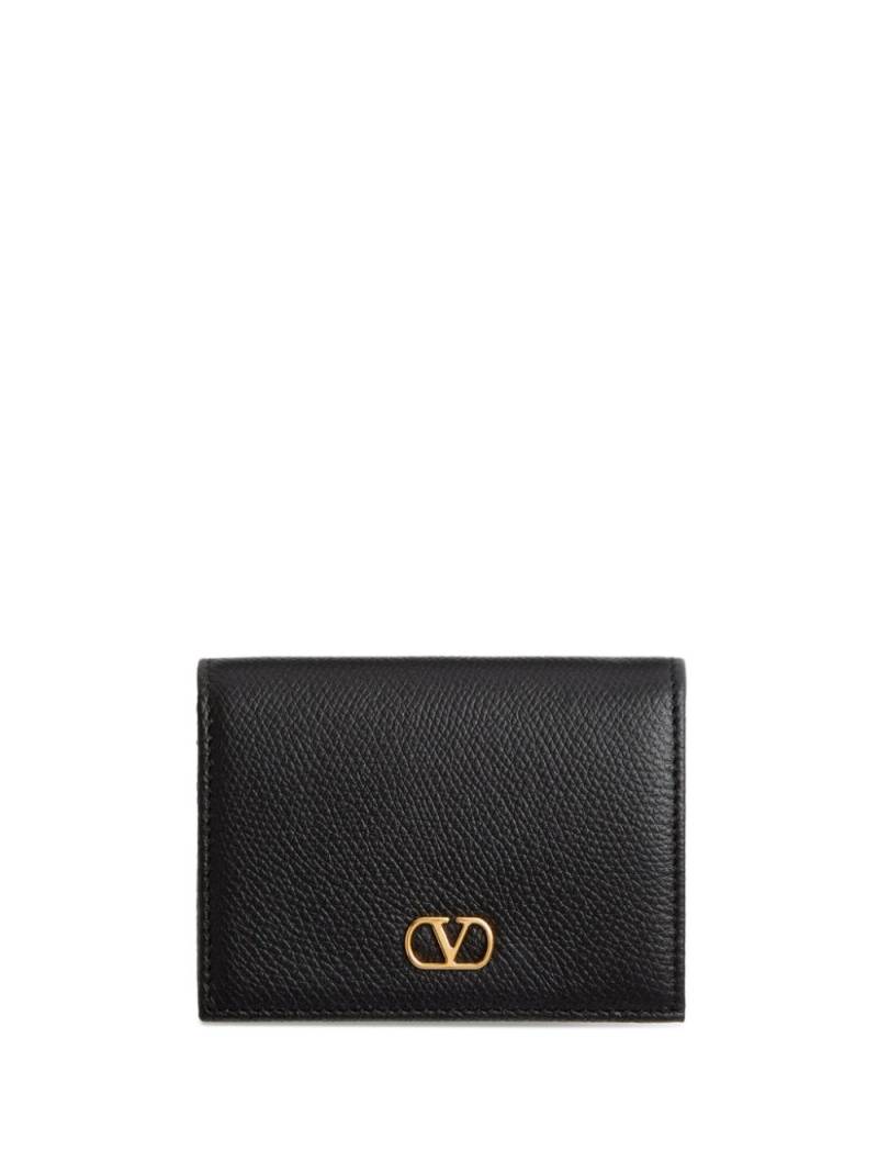 Valentino Garavani VLogo Signature leather wallet - Black von Valentino Garavani