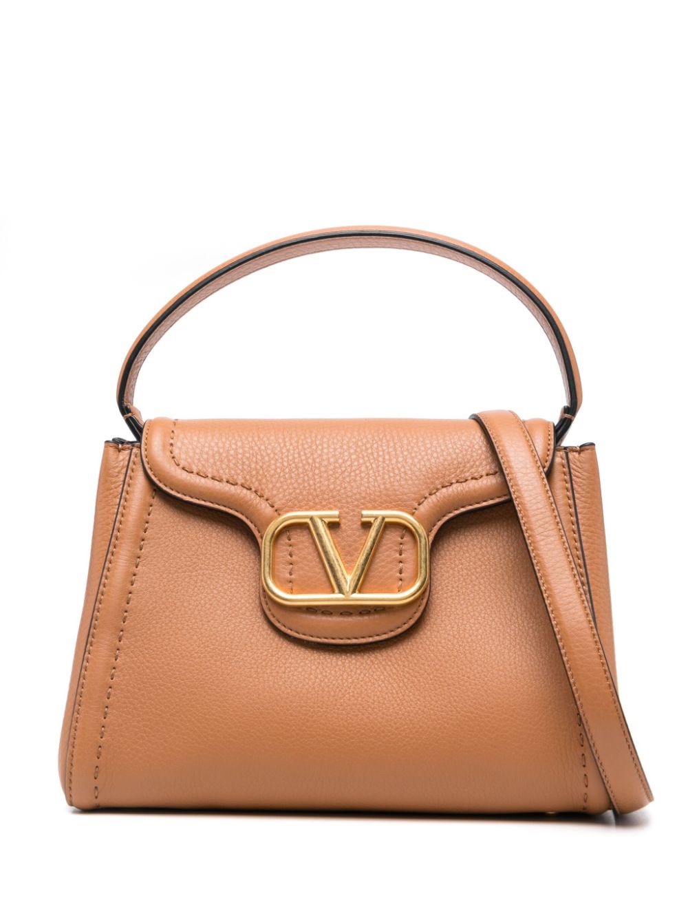 Valentino Garavani VLogo Signature satchel bag - Neutrals von Valentino Garavani