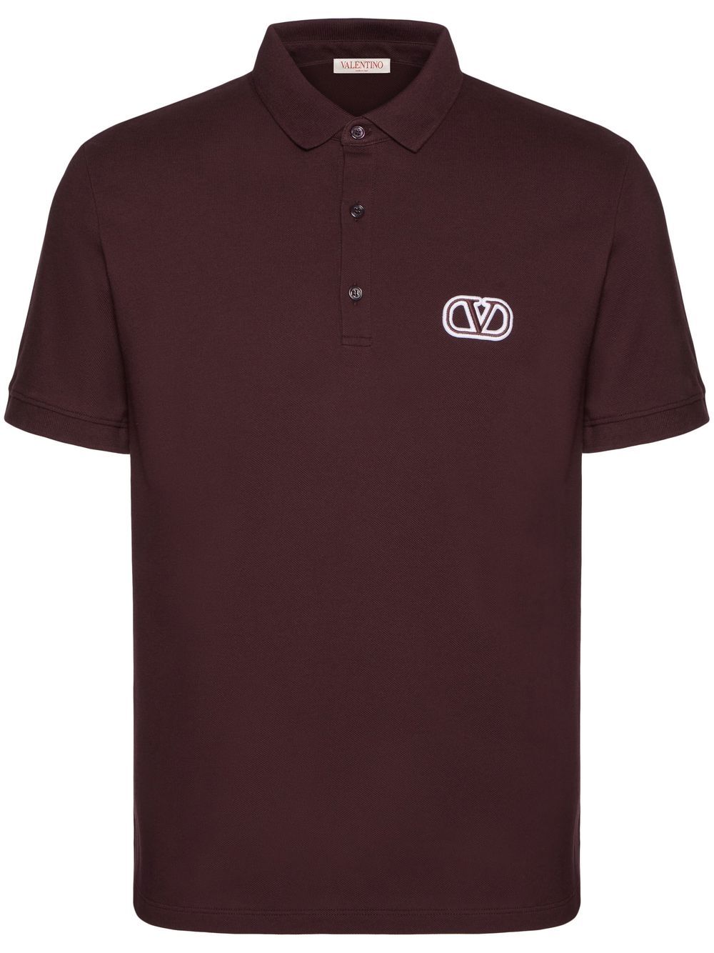 Valentino Garavani VLogo Signature short-sleeved polo shirt - Brown von Valentino Garavani