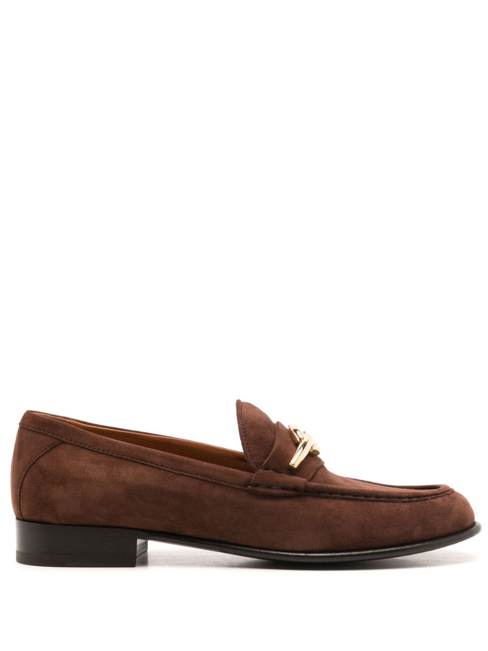 Valentino Garavani VLogo Signature suede loafers - Brown von Valentino Garavani