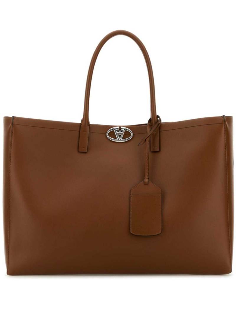 Valentino Garavani VLogo Signature tote bag - Brown von Valentino Garavani