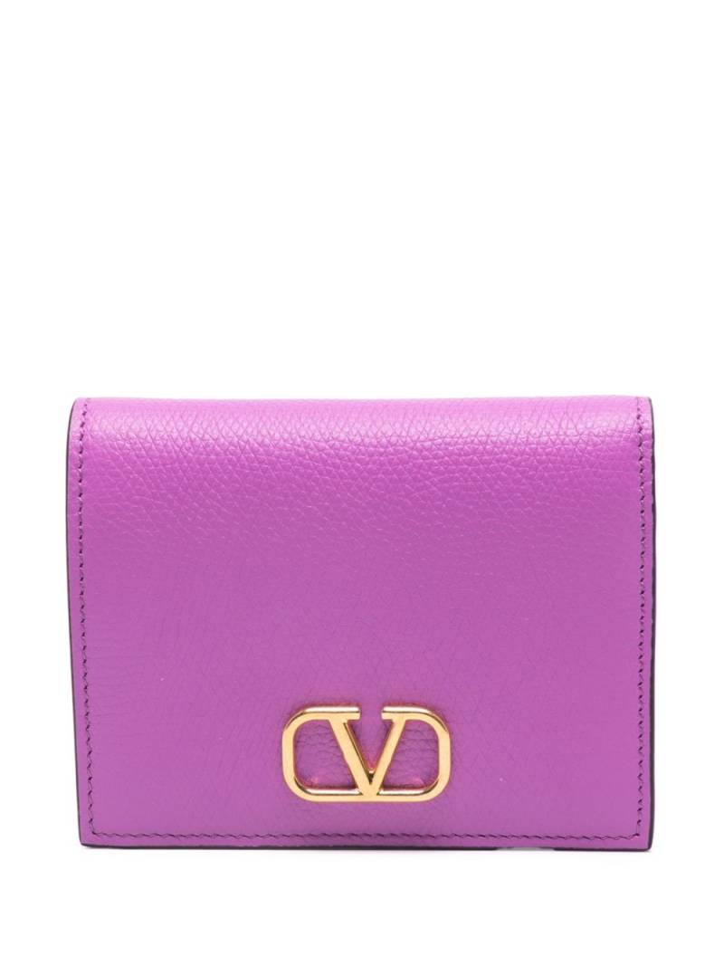 Valentino Garavani VLogo Signature wallet - Purple von Valentino Garavani