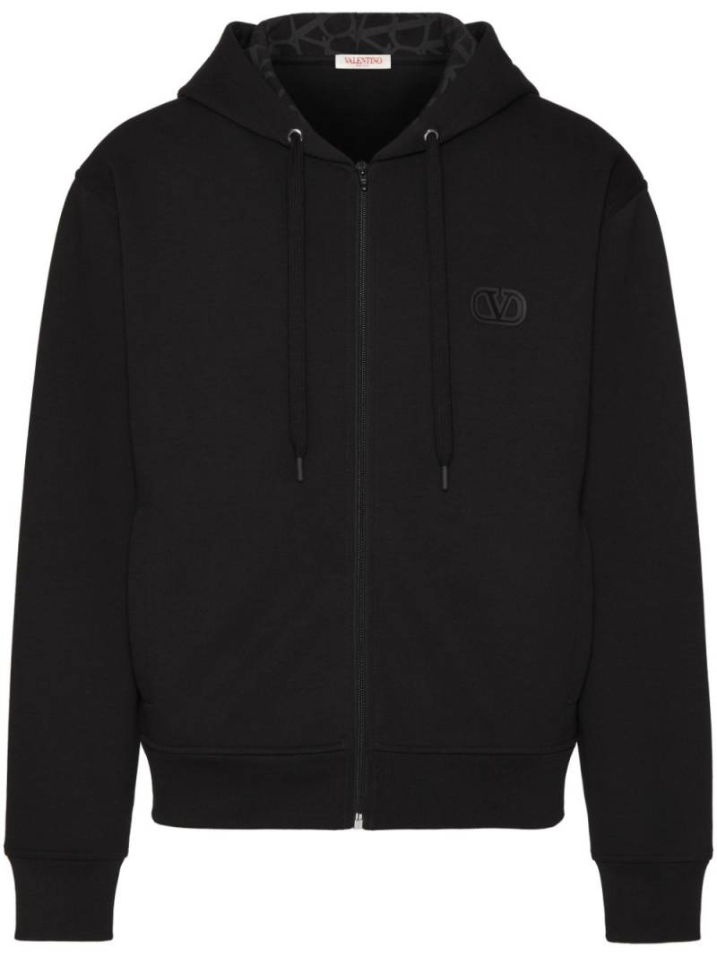 Valentino Garavani VLogo Signature zip-up hoodie - Black von Valentino Garavani