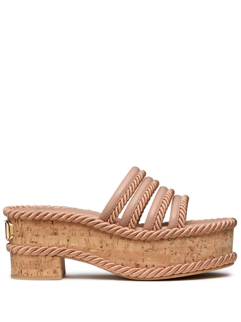 Valentino Garavani VLogo Summerblocks wedge sandals - Pink von Valentino Garavani