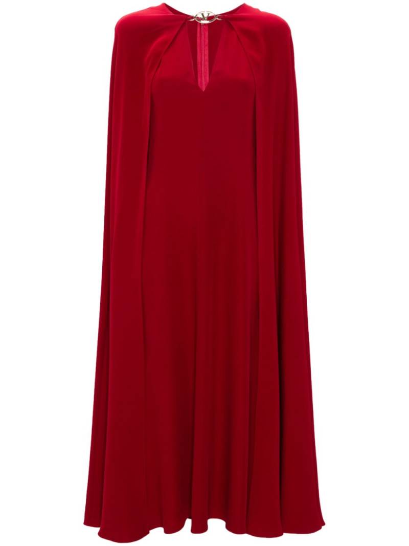 Valentino Garavani VLogo cady gown - Red von Valentino Garavani