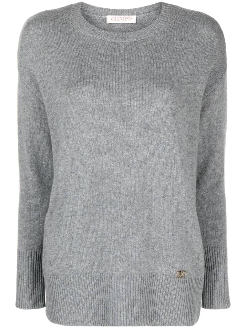 Valentino Garavani VLogo cashmere jumper - Grey von Valentino Garavani