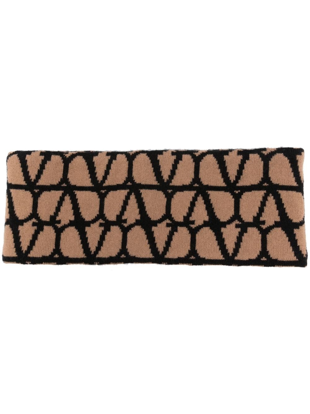 Valentino Garavani VLogo cashmere scarf - Brown von Valentino Garavani