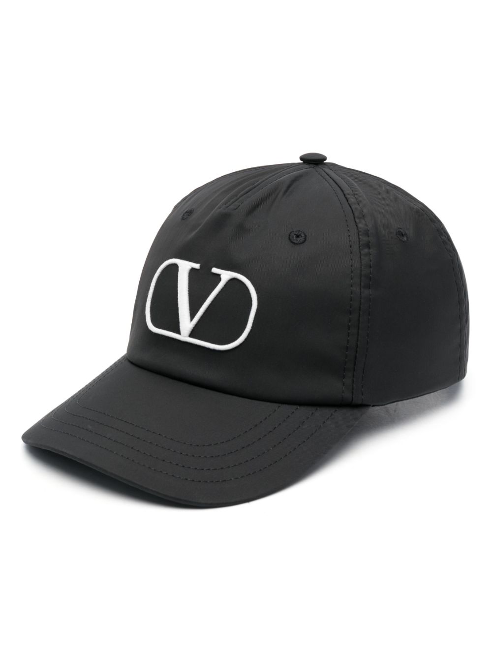 Valentino Garavani VLogo cotton baseball cap - Black von Valentino Garavani