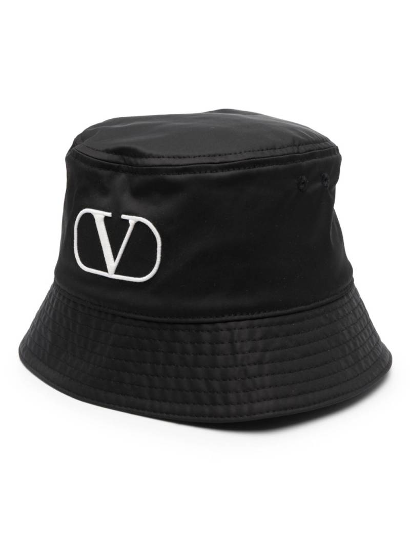 Valentino Garavani VLogo-embroidered bucket hat - Black von Valentino Garavani