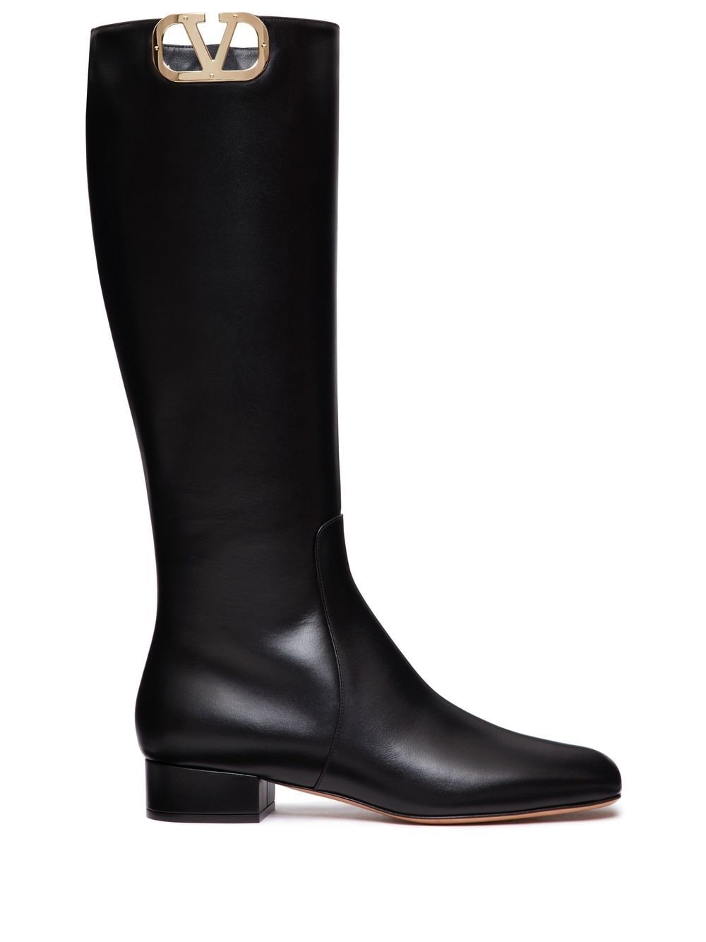 Valentino Garavani VLogo Type knee-high boots - Black von Valentino Garavani