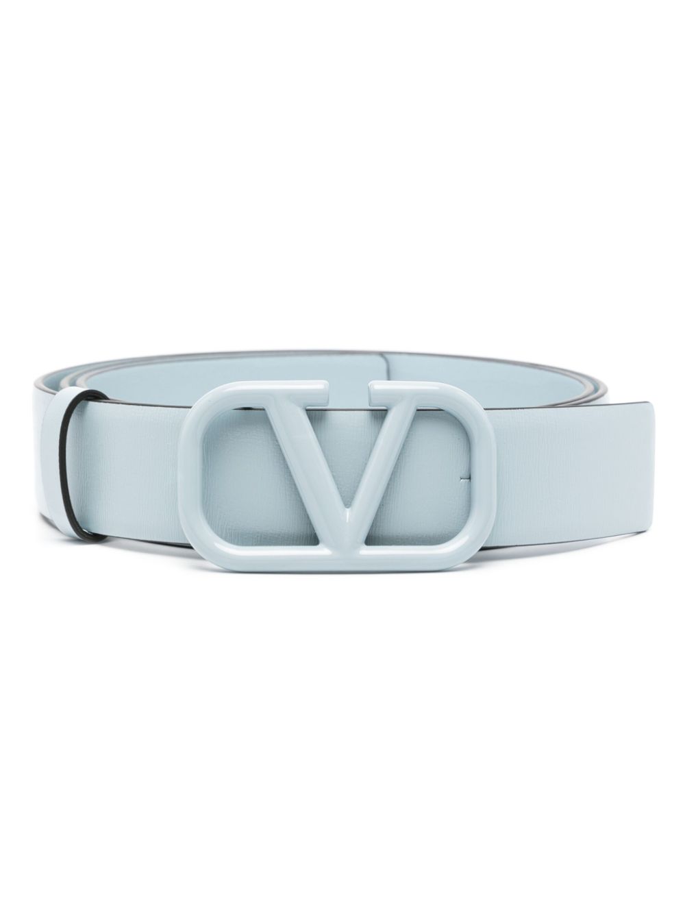 Valentino Garavani VLogo leather belt - Blue von Valentino Garavani