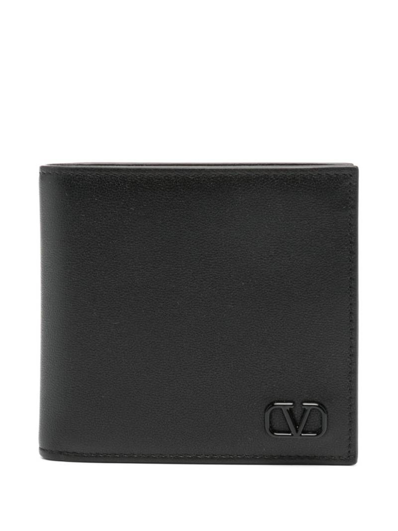 Valentino Garavani VLogo-plaque leather wallet - Black von Valentino Garavani