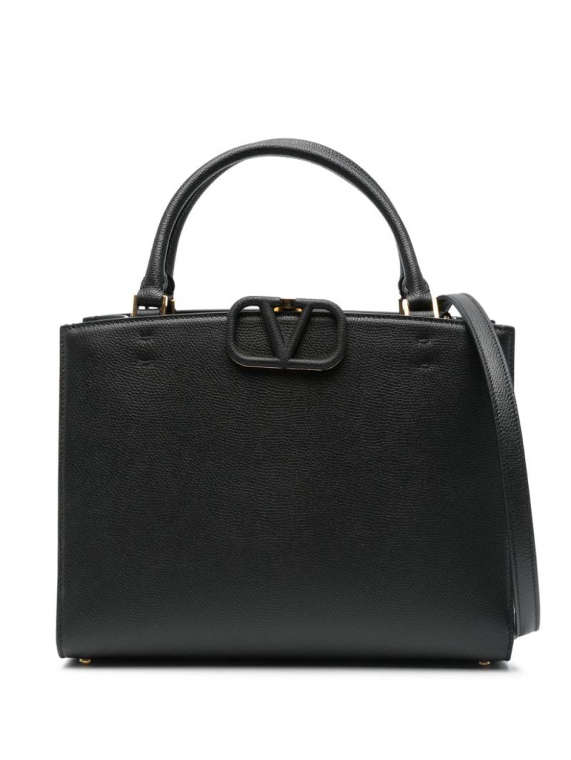 Valentino Garavani VLogo-plaque tote bag - Black von Valentino Garavani